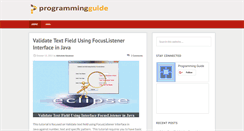 Desktop Screenshot of programmingguide.org