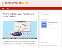 Tablet Screenshot of programmingguide.org